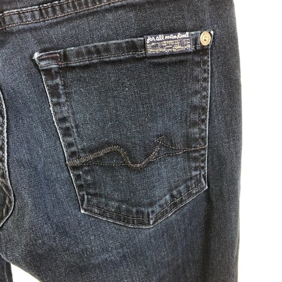 7 FOR ALL MANKIND Kimmie Dark Denim Bootcut Jeans - Picture 8 of 9